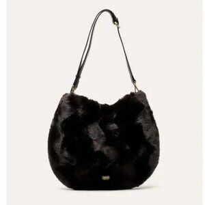 NWT Frances Valentine Boo Boo Circle Faux Fur Bag Black: Luxurious SOLD OUT !